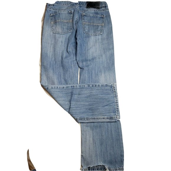 Rock & Roll Cowboy Jeans Pistol Straight Distressed Hem 34X34 See photos - Picture 6 of 9